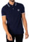 Sergio Tacchini Herren Poloshirt Mit Gestreiftem Kragen, Maritime Blue, XL