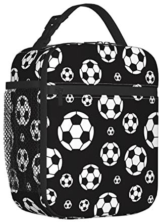 TUIEOMSE Football Lunch Bag, Insulated Lunch Bag For Women Men Lunch Box Container Reusable Leakproof Tote For Office, Work, Beach Or Travel
