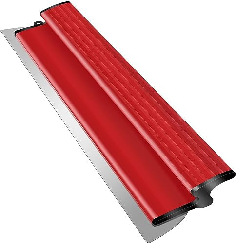suokoun Spatole per Stucco, 60 cm, con lama in acciaio inossidabile da 0,35 mm, coltello semi flessibile per cartongesso per cemento e pareti in calcestruzzo