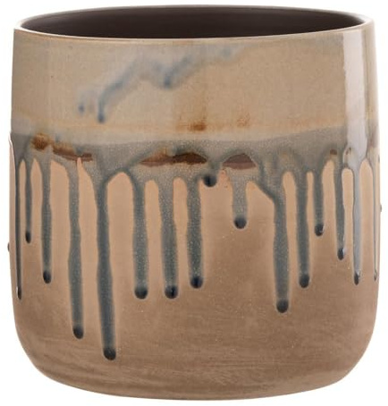 Cache-Pot en Céramique Droplet 18cm Beige