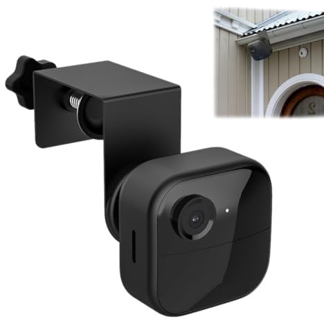 AZURAOKEY Dachrinnen-/Türhalterung für Blink XT2/XT & Blink Outdoor/Indoor Kamera (4. / 3. Generation), 360° verstellbare Clip-Klemmhalterung, Diebstahlschutz, Sicherheitskamera, Montagezubehör, ohne