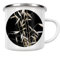 artboxONE Emaille Tasse Botanische Serie Japan Gras von Wundertüte - Emaille Becher Natur