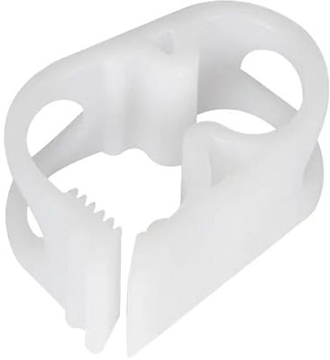 10Pcs White Plastic Tubing Clamps 1/4 - 1/2 Adjustable Tube Clamp Laboratory Pinch Valve Flow Control Hose Clamp for Beer Bottle and Infusion Bottle，Lab Instruments and Equipment