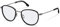 Rodenstock ROUNDED Titan Brillen in Black, Grey für Herren, Brille mit Sehstärke, optional mit Sonnenbrillen tönung oder Blaulichtfilter (Modell R8034)
