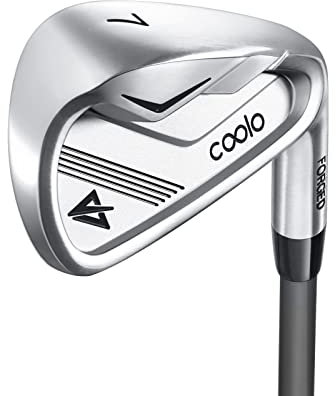 COOLO Graphit-Golf-Eisen für langsamere Swinger, Anfänger/hohe Handicap/Senioren/Damen, einzelne leichte Eisen, reduzierte Belastung für Ellbogen und Handgelenke, Rechts- und Linkshänder (Herren, 4#,