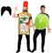 Adult Couples Tequila with Gringo Moustache and Slice of Lime Costumes : Unisex Mens Womens Drink Festival Fun Oktoberfest Novelty Stag Hen Fancy Dress