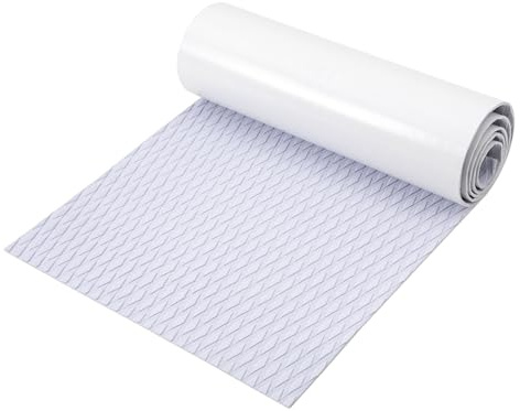 Dettchan Grau Boot Decking Selbstklebende Anti-Rutsch-Matte, Eva Boot Bodenbelag Matte, für Bootsbeläge Fischboote Kajakbeläge Yachten 230 * 55cm