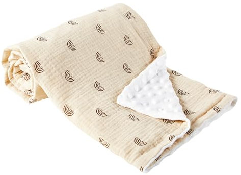 Jokureao Babydecke für Kinder, 75 * 100cm Baby Decken Neugeborenen, Weiche Gemütliche Babydecke, Babydecke Baumwolle für Kleinkinder, Kinderbett, Kinderwagen, Baby-Geburtstag