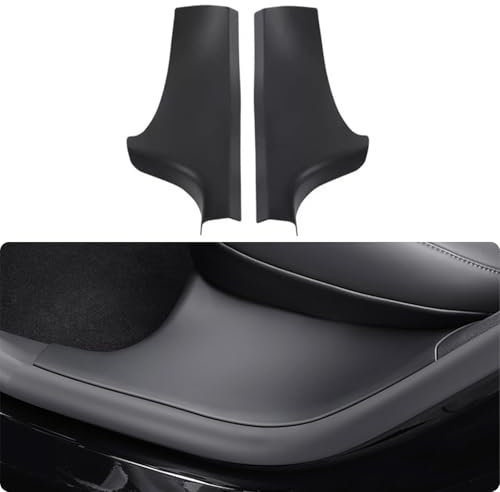 ThinsGo Rear Row Door for Tesla Model Y Sill Bumper Sill Trim ABS Plastic Anti-Scratch Non-Slip 2021 2022 2023 Accessories for Tesla - Pack of 2