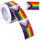 Stolz Flaggenaufkleber Regenbogen -Stolz Aufkleber für Laptop Wasserflasche Telefon Pride Month Dekorationen Rechteck