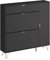 Vicco Schuhschrank Helge, Schwarz, 108 x 107.5 cm