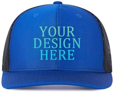 DOHXQM Benutzerdefinierte Baseball -Kappe Design Ihre eigenen Hüte Benutzerdefinierten Hats Logo Personalisierte Baseball Cap Benutzerdefinierte Hut Fügen Sie Ihr eigenes Design/Text/Fotos