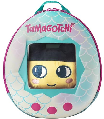 BANDAI - Tamagotchi - 3-in-1-Rucksack – Flauschiges Mamechi-Plüschtier inklusive – 90779
