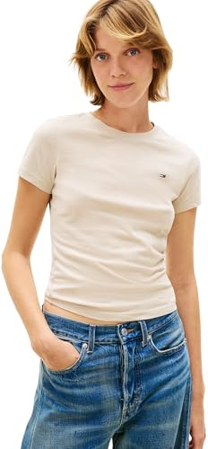 Tommy Jeans Damen 3er Pack T-Shirts Kurzarm mit Rundhalsausschnitt