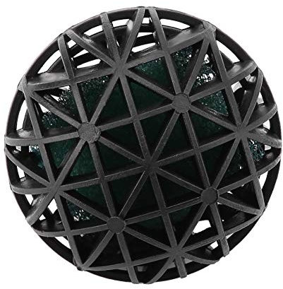 TIKATARER Teichfilter, 50 Stück Biomedien für Aquarienfilter, Teichfiltermaterial, Bioporöser Filter, Biochemischer Ball mit Baumwoll-Aquarium-Teichfiltermaterial (56 mm mit Baumwolle)