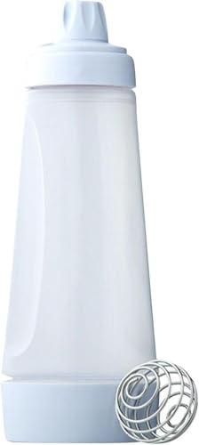 Teigportionierer Pfannkuchen,Hand Batter Dispenser,Pancake Mixer Bottle,Teigspender Mehrzweck Quetschflasche mit Mischkugel für Kuchen Pfannkuchen Muffins Waffeln zu Machen,1000 ml