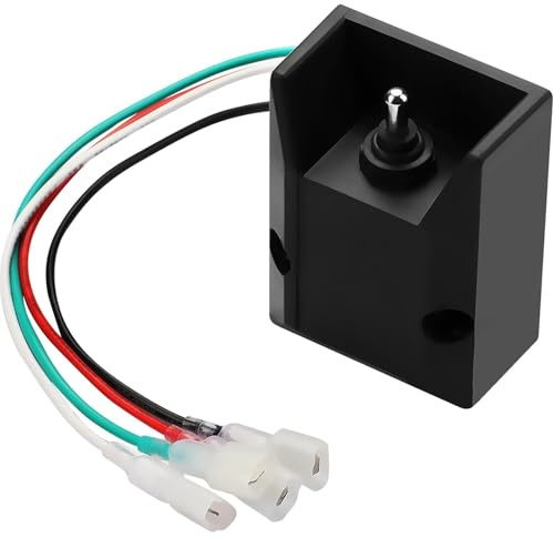 MonoSora 12 V 30 A wasserdichter Verriegelungs-Kippschalter SPST Ein/Aus, 2P Wippe mit IP67 staubdichter Dichtung für Boot, Auto, LKW oder elektrische Verwendung im Freien, Schwarz