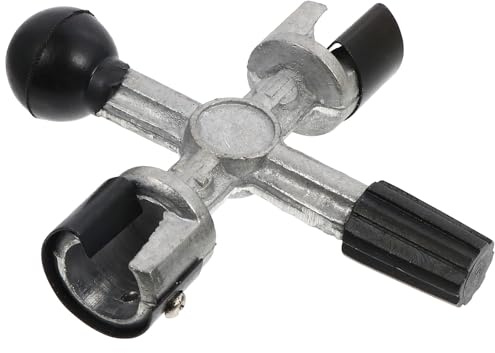 KHBUAB Limpiador de Bornes de Batería Raspador y Abrazadera de Limpieza, Herramienta de Hierro, Aluminio y Abs para Terminales y Postes de Batería
