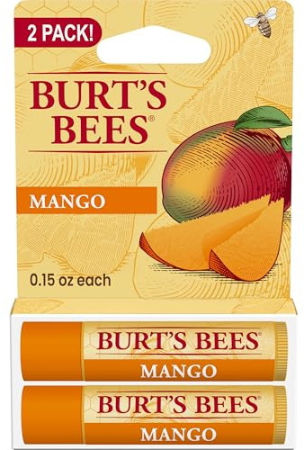 Mango Moisturizing Lip Balm Twin Pack by Burts Bees for Unisex - 2 x 0.15 oz Lip Balm
