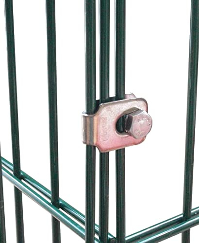 Raccord d'angle/collier lourd Pour gabions, clôture, panneaux grillagés à double fil, composteur, plate-bandes Fabrication allemande