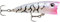 Oberflächenköder Rapala Ultra Light Pop 4cm Glass Pearl Tiger UV Wobbler Popper