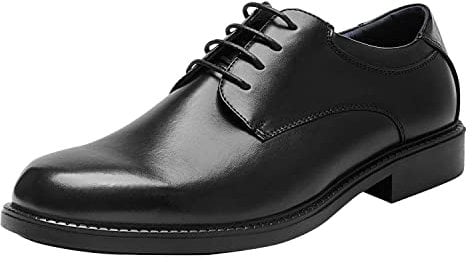 Bruno Marc Scarpe Eleganti Stringate Derby Uomo Basse Oxford Vintage Allacciare Elegante,Size 43,Nero,DOWNING-01