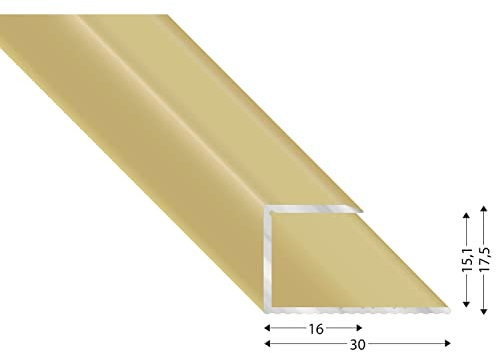 Kügele 11150 SD 100 Gleitabschlussprofil U Alu sand eloxiert 15/1000 mm