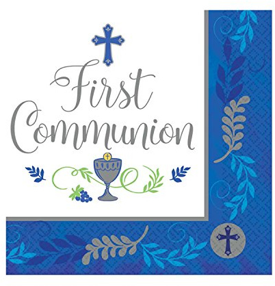 amscan 711932 Serviette Lunch MdCt-PrintedLUN NAP MC Comm Day Boy