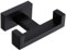 Double Robe Hook, APLusee SUS304 Stainless Steel Square Multi Practical Dual Coat Hook, Matte Black