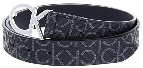 Calvin Klein Damen CK MONO BELT 3CM Gürtel,, per pack Schwarz (BLACK MONO 0GJ), 85|#85|#6631 (Herstellergröße: 85)
