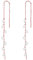 SLUYNZ 925 Argento Sterlina Scintillante CZ Goccia Orecchini Pendenti per le Donne Ragazze Adolescenti Elegante Orecchini Lunghi Infila (B-Rose Gold)