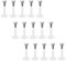 Crdifu 20er Plastik Lippenpiercing Labret Stecker Retainer Set Flexibeler Kunststtoff 6/8/10/12mm mit Kristall Bioflex 16G