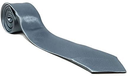 Krawatte für Erwachsene – Skinny oder Regular Styles für Männer und Frauen Gr. One Size, hellgrau
