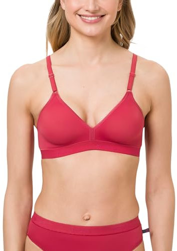 BeeDees Damen Soft-BH Microfun N dunkelrot | 90B