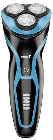 Rasierer Herren Elektrisch Nass und Trocken, 3D ProSkin IPX7 Wasserdicht Elektrorasierer mit Pop-up Präzisionstrimmer, Wiederaufladbarer und Kabelloser Elektrischer Rasierer, Geschenke für Herren