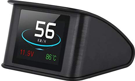 KSTE Auto-HUD-Display, P10 Universal Car HUD Head Up Display-OBD2 Geschwindigkeitswarnung RPM Kraftstoffverbrauch Projektor