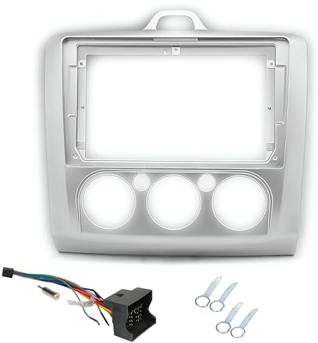 Sound Way - 9 Zoll Radio Blende Einbau Rahmen Adapter Einbauset kompatibel mit Ford Focus 2005-2011 - KA22-630
