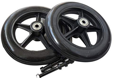 YSJX 2 Stück Universal Vollgummireifen Ersatzteil für Rollstuhl,Stabiler Reifenaufbau,Rollstuhl Reifen für Elektromobil,Scooter,E-Rollstuhl,7inch/180mm