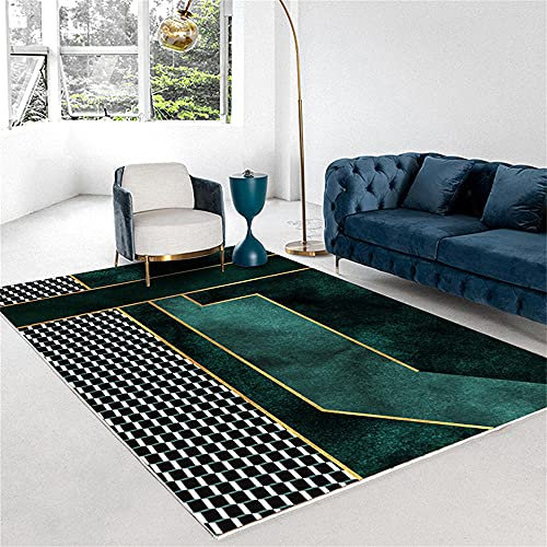 RUGMRZ Deko Terrasse Teppichboden Auslegware Großer Teppich Modernes Wohnzimmer Schlafzimmer Corridor Dekoration Zubehör Tragen Komfortable kann gebaut Werden Vorzimmer Möbel 100X200cm