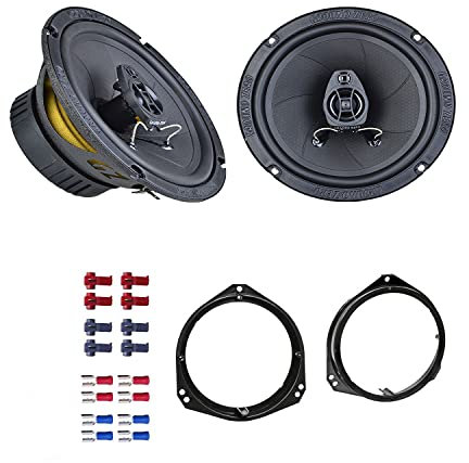 Ground Zero GZIF 6.5 Lautsprecher mit Einbauset passend für Opel Corsa B 1993-2008 Türen vorne 240 Watt 165mm 2 Wege Koax
