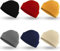 JUNEBRUSHS Wintermütze, Strickmütze, warm, für Herren und Damen, 6 Stück, 6 Farben, 57 EU