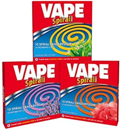 Vape Spirali Anti Zanzare Repellente Insetti (3x10 Zampironi)