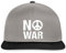 Spreadshirt No War Kein Krieg Peace Frieden Snapback Cap, One Size, Graphit/Schwarz
