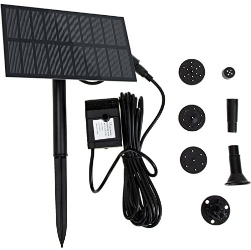 Happyyami 1 Satz Solarbrunnen Solar-vogelbad-brunnen Wasserfall- Solarteichpumpe Solare Wasserfallpumpe Solarwasserbrunnenpumpe Bausatz Für Solarwasserpumpe Abs Sprinkler