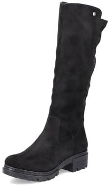Rieker Damen Winterstiefel 76890, Frauen Stiefel,uebergangsschuhe,Winterboots,Outdoorschuhe,warm,gefüttert,Boots,schwarz (00),40 EU / 6.5 UK
