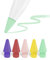 Metapen Spitzen Kompatibel für Apple Pencil Pro & 2 & 1 Gen & Logitech Stylet- [5 PCS, Dauerhaft] iPencil Nib für Metapen A8 Hochempfindlich (Rot/Gelb/Lila/Pink/Cyan)