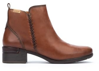 Pikolinos Stiefeletten mit Absatz in Leder Malaga für Frauen Farbe Cuero