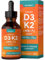 Vitamin D3 K2 MK7 Drops | High Strength Vitamin D3 4000iu and K2 as MK7 25ug | 60mL | Bone and Immune Support | Suitable for Vegetarians | by Horbaach
