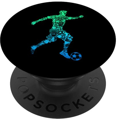 Fußball Fußballer Jungen Kinder PopSockets Klebender PopGrip