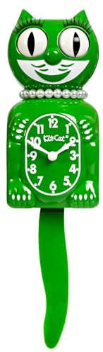 Classic Green Lady Kit-Katzenuhr